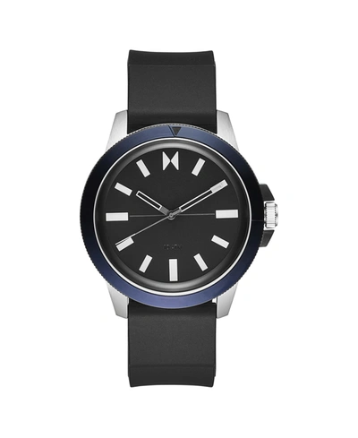 Shop Mvmt Men's Minimal Sport Black Silicone Strap Watch, 45mm