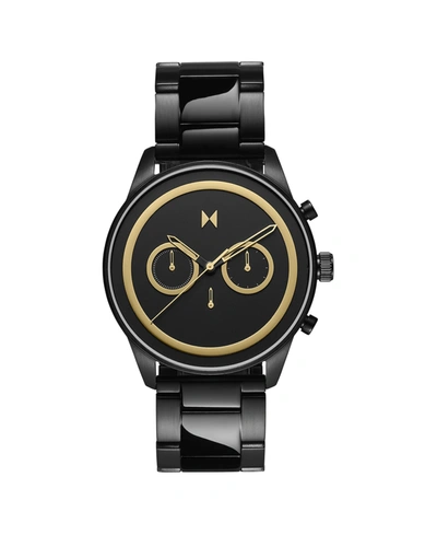 Shop Mvmt Men's Powerlane Black Stainless Steel Bracelet Watch, 47mm