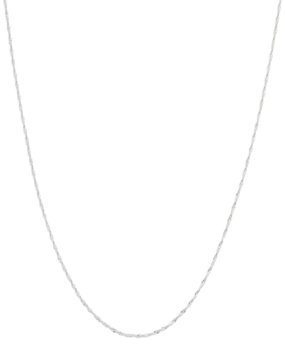 Giani Bernini Singapore Link 18" Chain Necklace, Created For Macy's In Silver