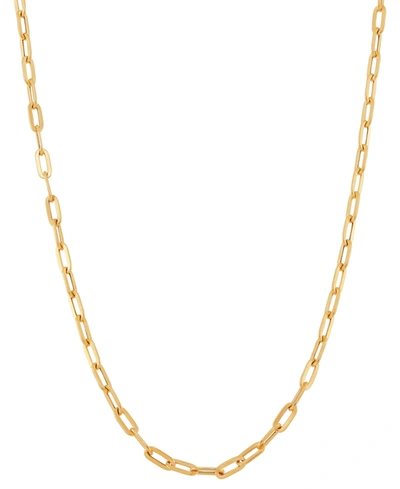 Italian Gold Paperclip Chain Necklace In Gold
