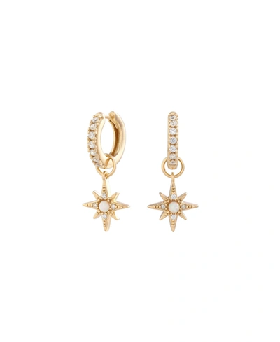 Shop Olivia Burton Women's Celestial Star Hoops Earrings In Gold-tone