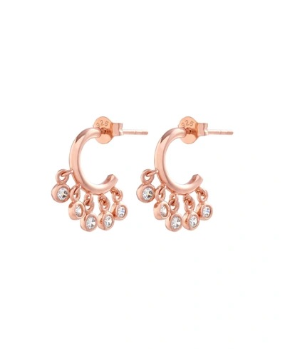 Shop Olivia Burton Women's Timeless Classics Shaker Hoops Earrings In Rose Gold-tone