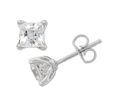 Shop Grown With Love Igi Certified Lab Grown Diamond Princess Stud Earrings (1 Ct. T.w.) In 14k White Gold Or 14k Gold