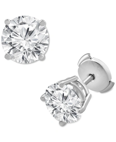 Badgley Mischka Certified Lab Grown Diamond Stud Earrings (5 Ct. T.w.) In 14k Gold In White Gold