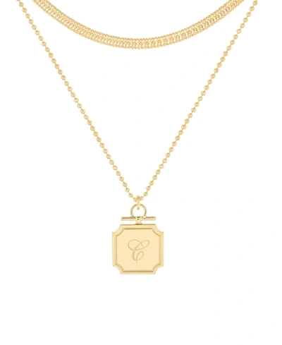 Shop Brook & York Women's Margot Initial Layering Necklace Set In Gold - C