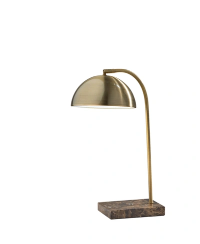 Shop Adesso Paxton Desk Lamp In Brass
