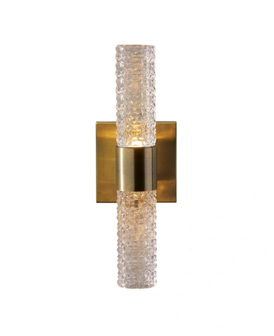 Shop Adesso Harriet Led Wall Lamp In Brass