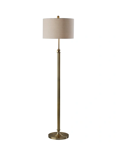Shop Adesso Barton Floor Lamp In Brass
