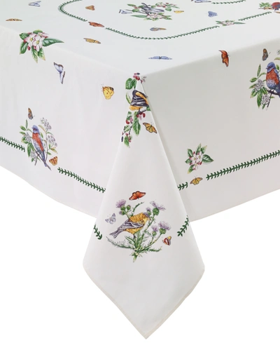 Shop Portmeirion Botanic Birds 60" X 102" Tablecloth In Ivory