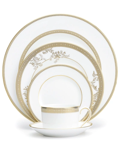 Shop Vera Wang Wedgwood Dinnerware, Lace Gold 5 Piece Place Setting
