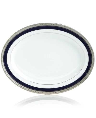 Shop Noritake "crestwood Cobalt Platinum" Oval Platter, 14"