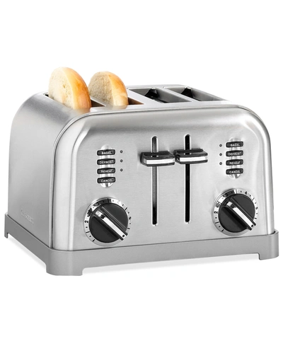 Shop Cuisinart Cpt-180 Classic 4-slice Toaster In Brushed Chrome