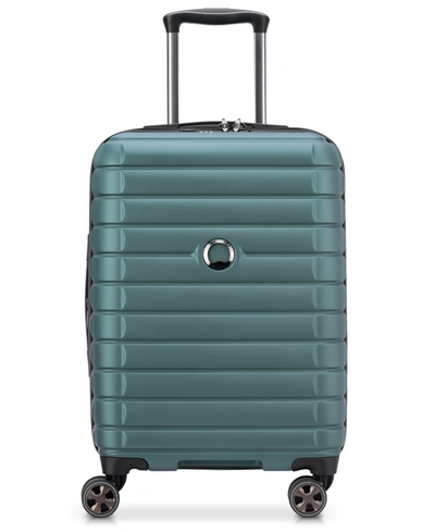 Shop Delsey Shadow 5.0 Expandable 20" Spinner Carry On Luggage In Silver Pine