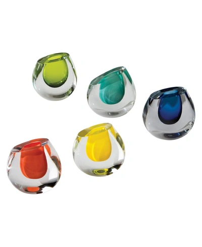 GLOBAL VIEWS COLOR DROP VASE 