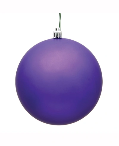 Shop Vickerman 8" Purple Matte Uv Treated Ball Christmas Ornament