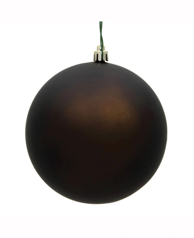 Shop Vickerman 8" Chocolate Matte Uv Treated Ball Christmas Ornament