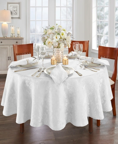 Shop Elrene Caiden Elegance Damask Tablecloth In White