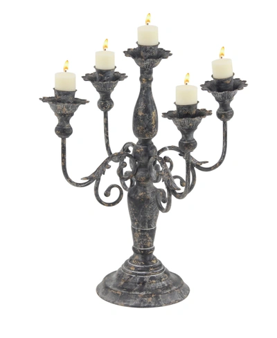 Shop Rosemary Lane Retro Candlestick Holder In Brown