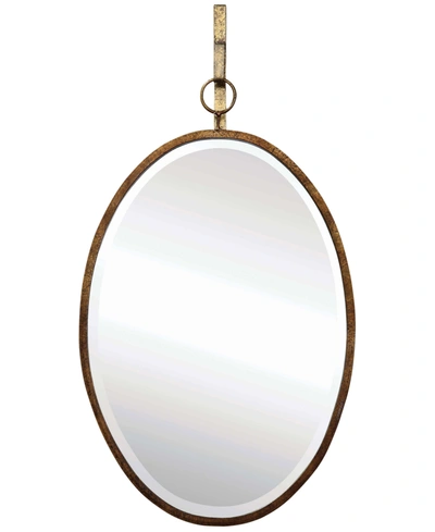 Shop 3r Studio Oval Metal Framed Wall Mirror With Bracket, Gold-tone Finish