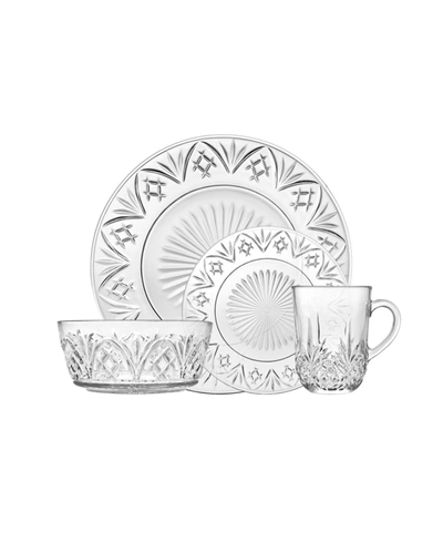 Godinger Dublin 16 Piece Dinnerware Set In Clear