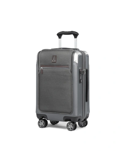 Shop Travelpro Platinum Elite Hardside Compact Business Plus Carry-on Spinner In Vintage Gray