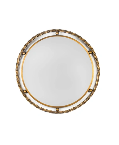 Shop Peterson Artwares Cleo Mirror In Brass