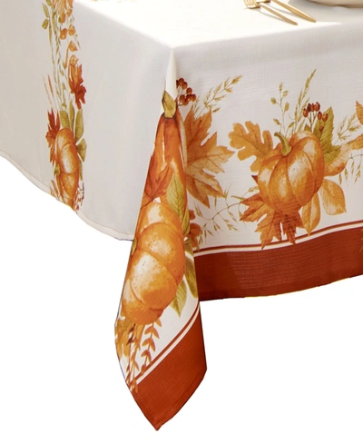 Shop Elrene Autumn Pumpkin Grove Fall Rectangle Tablecloth 60" X 102" In Multi