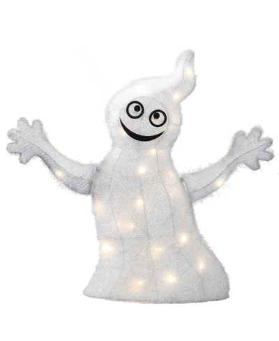 Shop National Tree Company 18" Pre-lit Smiling Ghost In White