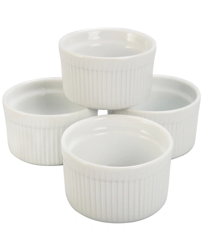 Shop Bia Ceramic Ramekins, Set Of 4 In White