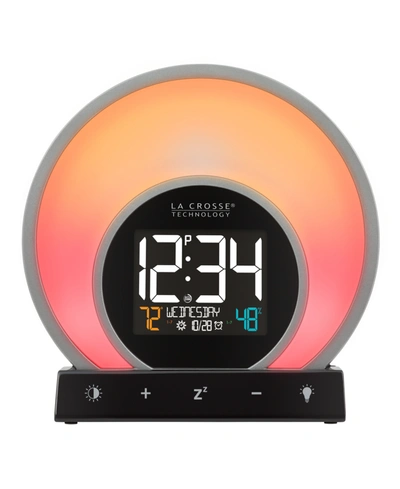 Shop La Crosse Technology Soluna C79141 Mood Light Alarm Clock With Temperature Humidity In Black
