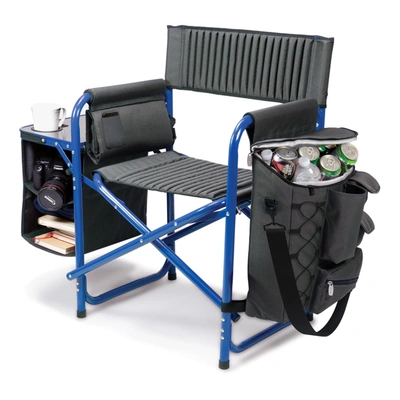 Picnic Time Oniva By  Blue Fusion Backpack Chair With Cooler In Dark Gray
