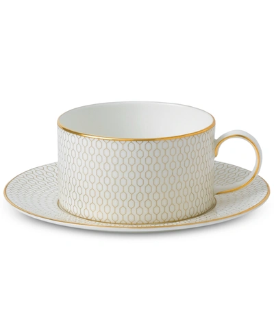 Shop Wedgwood Gio Gold Teacup & Saucer Set