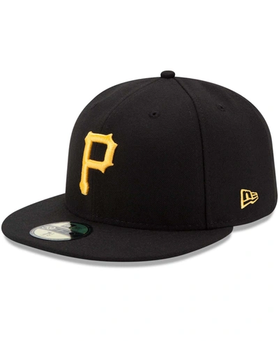 Shop New Era Men's Pittsburgh Pirates Game Authentic Collection On-field 59fifty Fitted Cap In Black