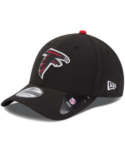 Shop New Era Atlanta Falcons 39thirty Team Classic Flex Cap In Black