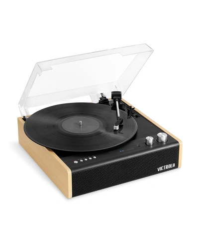 Shop Victrola Eastwood Bluetooth Record Player In Bamboo