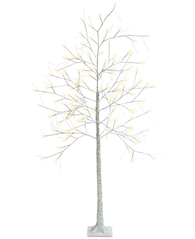 Shop Mr. Christmas 7-ft. Decorative Led Birch Tree In White