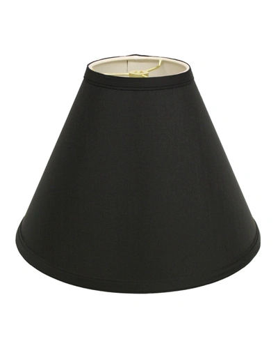 Shop Macy's Cloth & Wire Slant Deep Cone Hardback Lampshade With Washer Fitter In Black