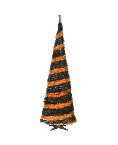 Shop National Tree Company 7.5' Halloween Pop-up Tree In Orange