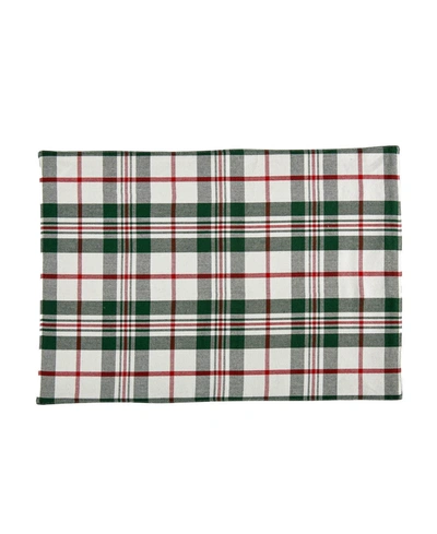 Shop Tableau Holiday Plaid Placemat Set, 4 Piece In Multi