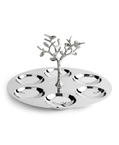 Michael Aram Tree Of Life 6-compartment Serving Plate In Silver- Tone