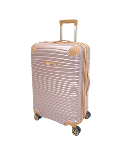 Shop London Fog Closeout!  Chelsea 25" Hardside Spinner Suitcase In Rose Gold