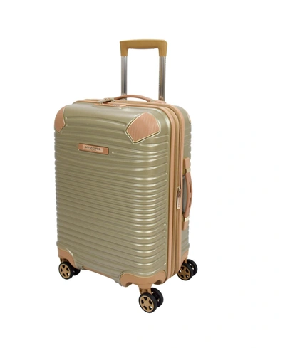 Shop London Fog Closeout!  Chelsea 20" Hardside Carry-on Spinner Suitcase In Champagne