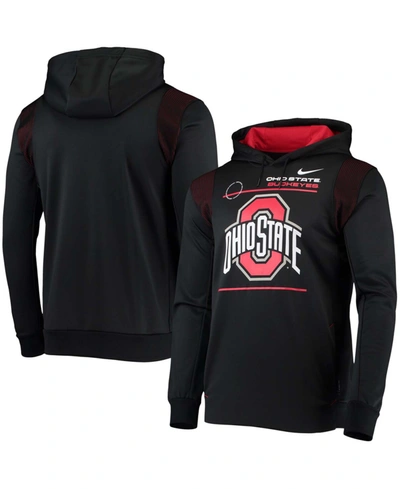 Shop Nike Men's Ohio State Buckeyes 2021 Player Sideline Performance Hoodie In Black