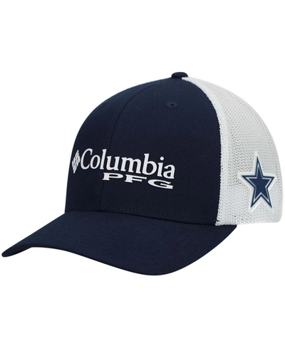 Shop Columbia Dallas Cowboys Pfg Flex Cap In Navy