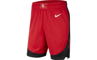 Shop Nike Houston Rockets Men's Icon Swingman Shorts In Red
