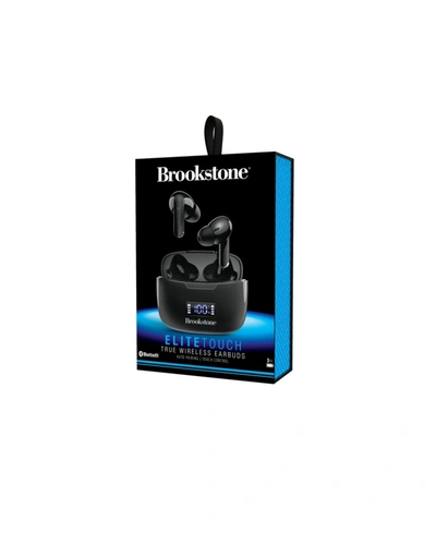 Shop Brookstone Closeout!  Elitetouch True Wireless Earbuds In Black