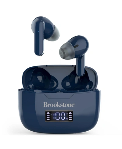 Shop Brookstone Closeout!  Elitetouch True Wireless Earbuds In Navy