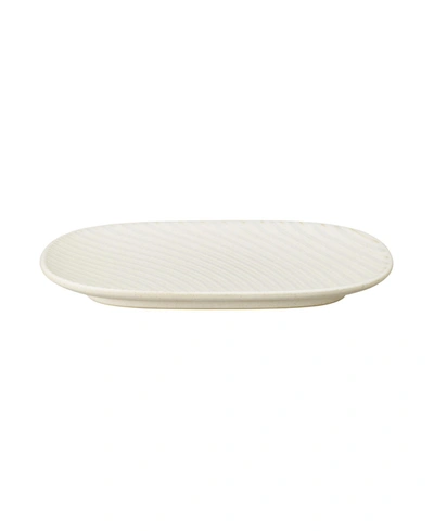 Shop Denby Impression Accent Medium Oblong Platter In Cream