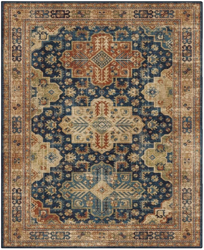 Shop Palmetto Living Alexandria Akstafa Navy 6'5" X 9'6" Area Rug In Blu