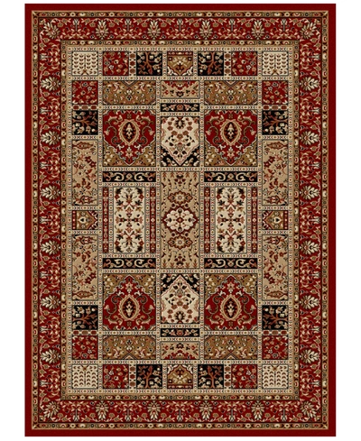 Km Home Closeout!  Pesaro Panel Red 7'9" X 11' Area Rug In Red